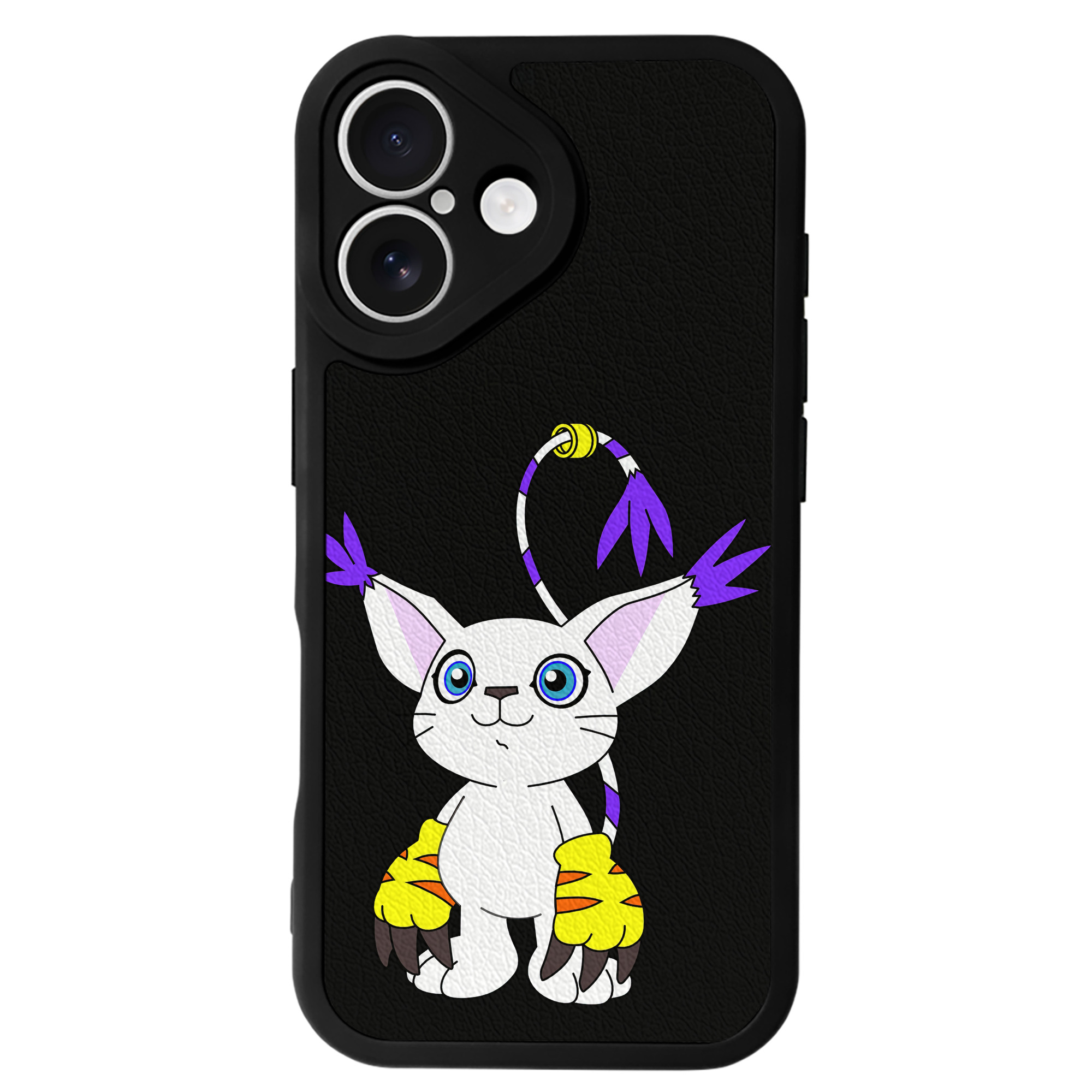（画像用） Digimon デジタルモンスター/デジモン 【iPhone 16シリーズ対応】シリコンスマホケース（レザー調） 材質：シリコン